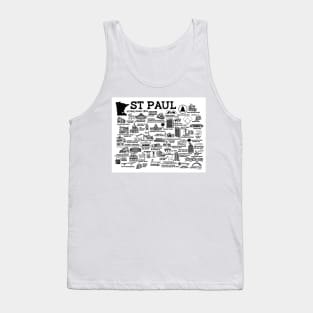 St Paul Map Tank Top